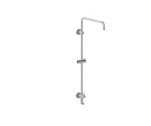 Mountain Plumbing - Rain Rail Plus - Wall Mounted Shower Rail with Bottom Outlet Integral Waterway and Diverter (Short)