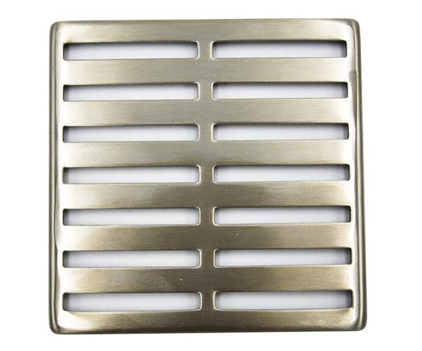 Mountain Plumbing - Select Series Shower Drains - Lines Shower Grid - 4 Inch