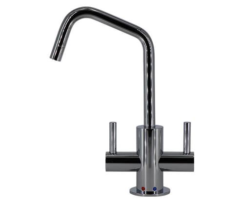 Mountain Plumbing - Hot & Cold Water Faucet with Contemporary Round Body & Handles (120° Spout)
