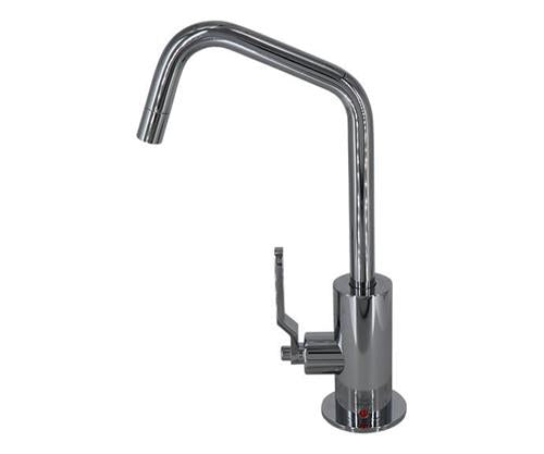 Mountain Plumbing - Hot Water Faucet with Contemporary Round Body & Industrial Lever Handle (120° Spout)