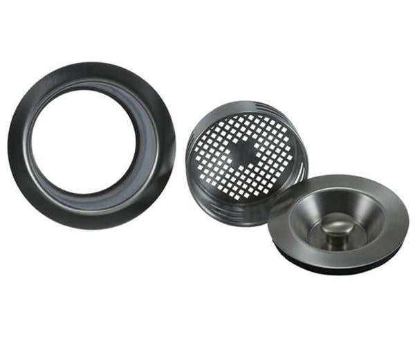 Mountain Plumbing - 3-in-1 Complete Stopper & Strainer Unit Waste Disposer Trim - Extended Flange