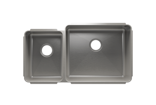 Julien - Classic sink undermount, double L12X16X8 R21X18X10