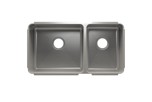 Julien - Classic sink undermount, double L18X16X8 R12X16X8