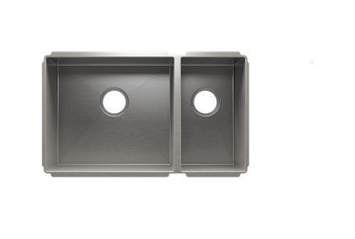 Julien - J7 sink undermount, double L18X16X10 R9X16X8