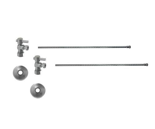Mountain Plumbing - Lavatory Supply Kit - Mini Lever Handle with 1/4 Turn Ball Valve (MT521-NL) - Angle, No Trap