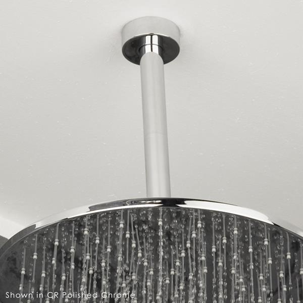 Lacava - Cigno Ceiling-Mount Round Shower Arm With Flange.