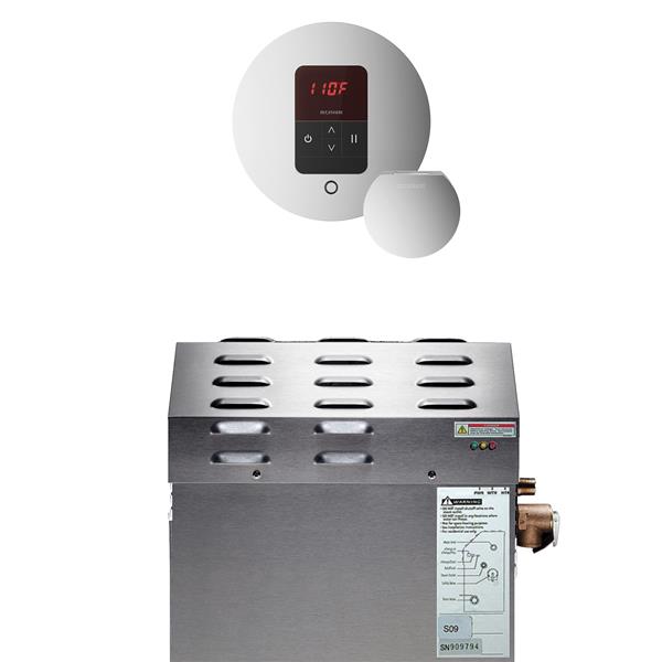 Mr. Steam - Ms (Itempo) 5 Kw (5000 W) Steam Shower Generator Package With Itempo Control In Round Polished Chrome