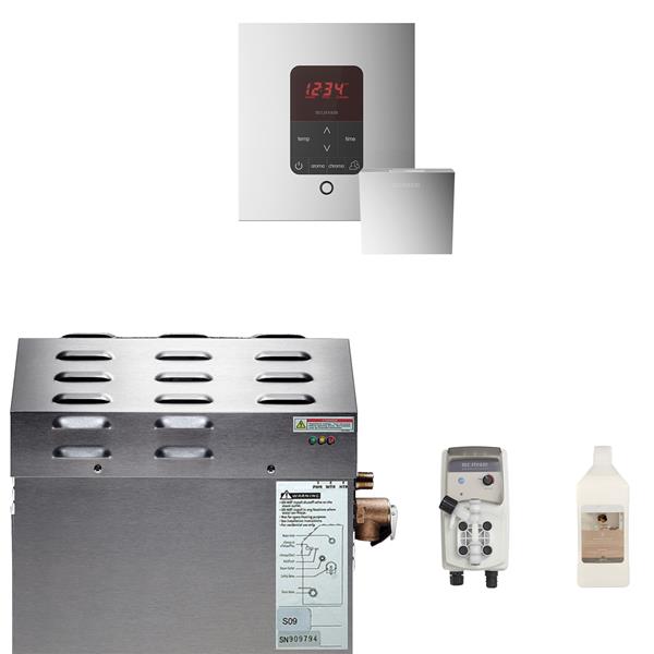 Mr. Steam - Ms (Itempoplus) 5 Kw (5000 W) Steam Shower Generator Package With Itempoplus Control In Square Polished Chrome