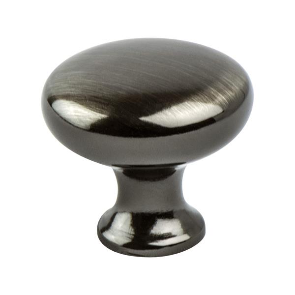 Berenson - Advantage Plus Two Brushed Black Nickel Round Knob