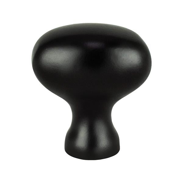 Berenson - Transitional Advantage Three Matte Black Oval Knob