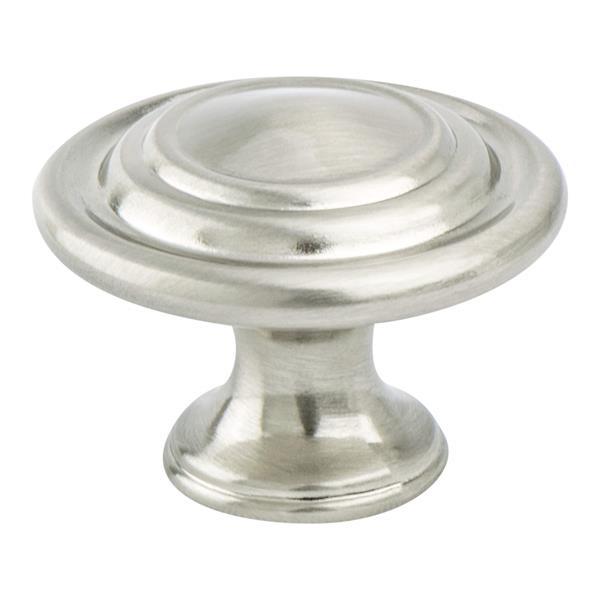 Berenson - Traditional Advantage Four Brushed Nickel Ringed Knob