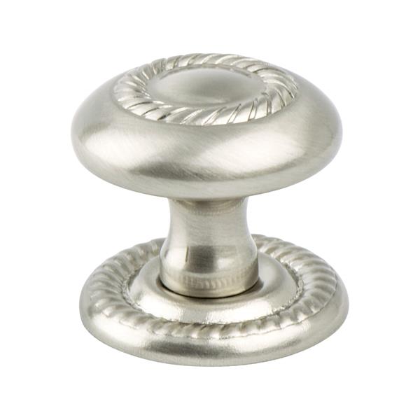 Berenson - Advantage Plus Four Brushed Nickel Roped Knob