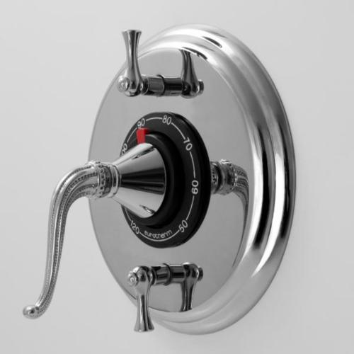 Sigma - 1/2 Inch Thermostatic Set, Two Volume Controls Trim Jefferson Elite II