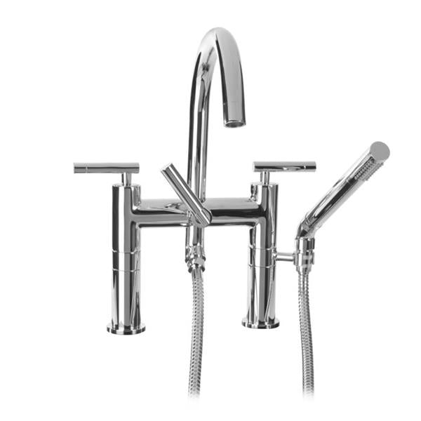 Sigma - Contemporary Deckmount Tub Filler With Handshower Polaris II