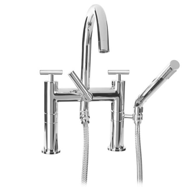 Sigma - Contemporary Deckmount Tub Filler With Handshower Ceres II