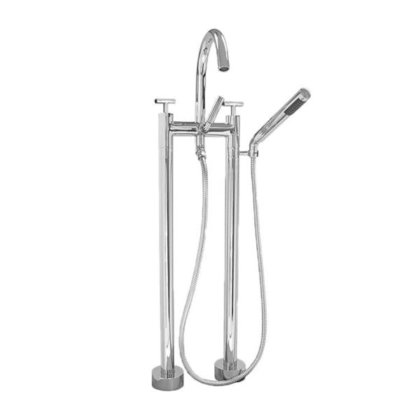 Sigma - Two-Hole Contemporary Floormount Tub Filler Trim Ceres II