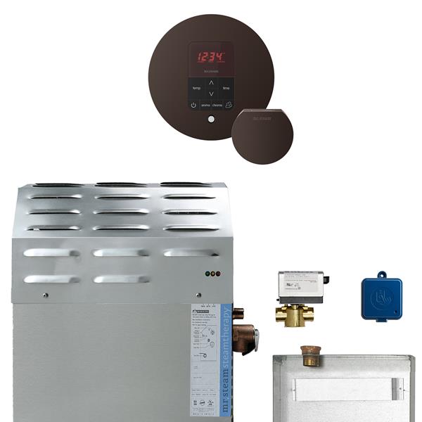 Mr. Steam - Super (Butler) 12 Kw (12000 W) Steam Shower Generator Package With Itempoplus Control Round