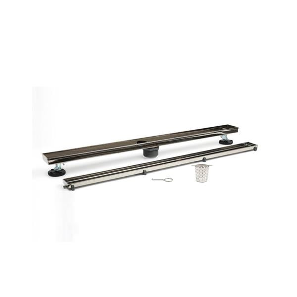 Flusso - 32 Inch Tile Insert Linear Drain with 2 Inch Outlet