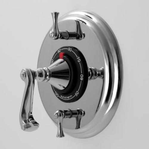 Sigma - 1/2 Inch Thermostatic Set, Two Volume Controls Trim Charlotte