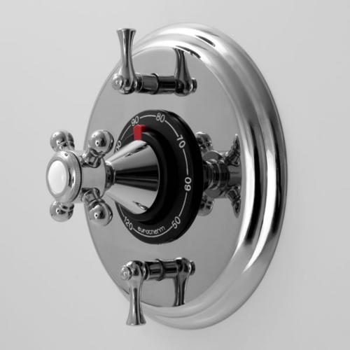Sigma - 1/2 Inch Thermostatic Set, Two Volume Controls, Trim Alexandria