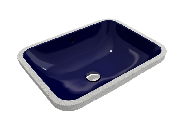 Bocchi - Scala Undermount Sink Fireclay 21.75 in. with Overflow
