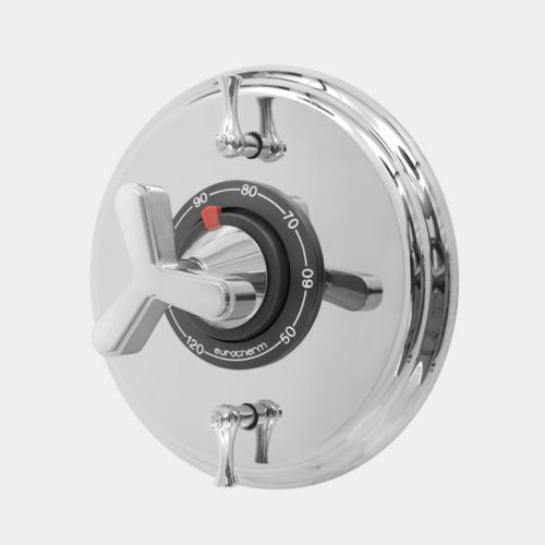 Sigma - 1/2 Inch Thermostatic Set, Two Volume Controls Trim Moderne-X