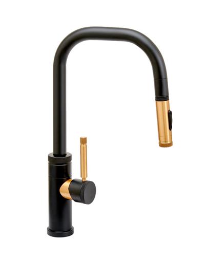 Waterstone - Fulton Industrial Prep Size Plp Pulldown Faucet - Angle Spout - Toggle Sprayer