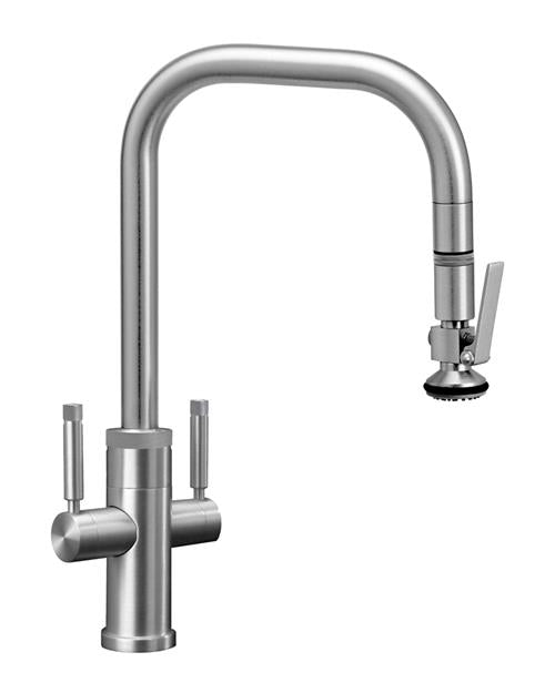 Waterstone - Fulton Industrial 2 Handle Plp Pulldown Faucet - Lever Sprayer