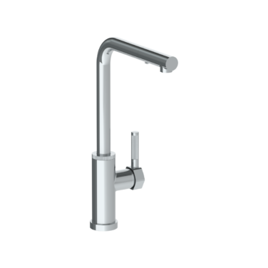 Watermark - Sutton Deck Mounted 1 Hole Square Top Kitchen Faucet with Pull Out Spray - High Spout