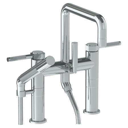 Watermark - Sutton Deck Mounted Square Exposed Bath Set With Hand Shower