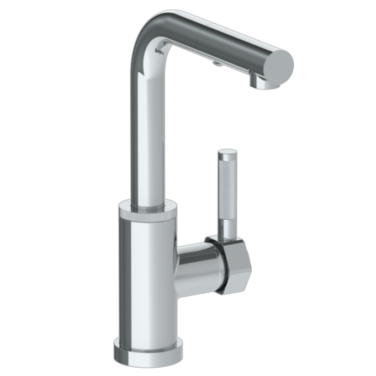 Watermark - Sutton Deck Mounted 1 Hole Square Top Prep Faucet with Pull Out Spray