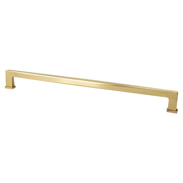 Berenson - Subtle Surge 18 inch CC Modern Brushed Gold Appliance Pull
