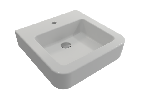 Bocchi - Parma Wall-Mounted Sink Fireclay 19.75 inch with Overflow