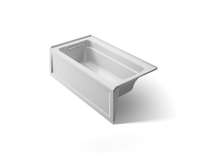 Kohler - Archer 60 X 32 Inch Alcove Bath With Bask Heated Surface And Integral Apron