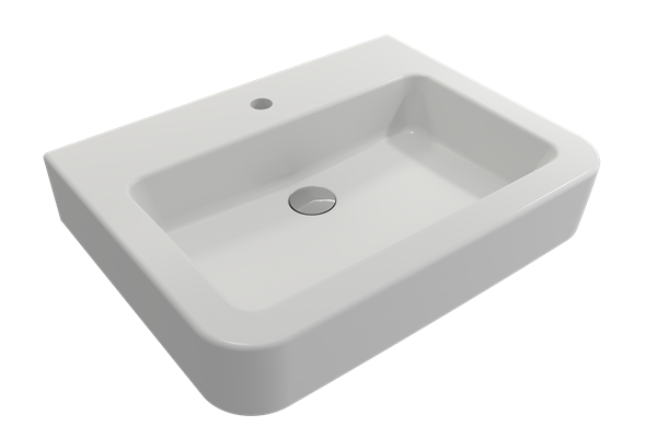 Bocchi - Parma Wall-Mounted Sink Fireclay 25.5 inch with Overflow