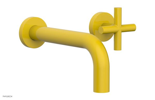 Phylrich - Transition 7-1/2 Inch Single Handle Wall Lavatory Set - Cross Handle