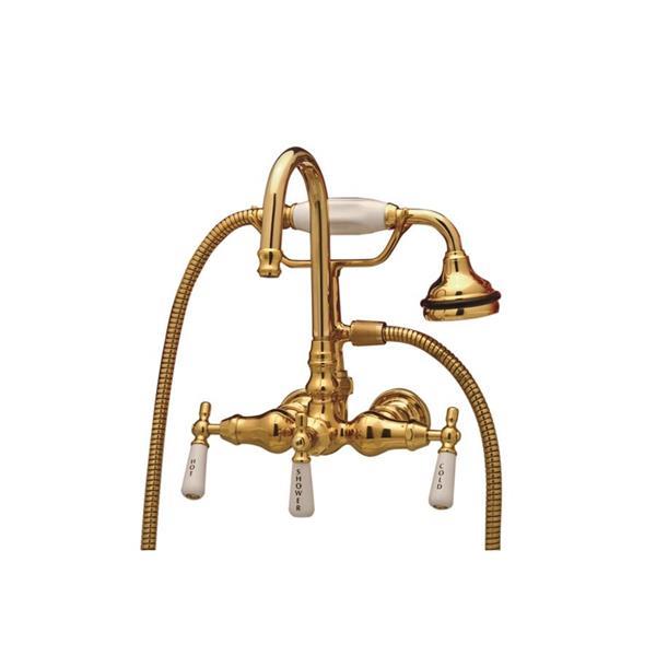 Maidstone - Tub Wall Mount English Telephone Faucet - Gooseneck Spout
