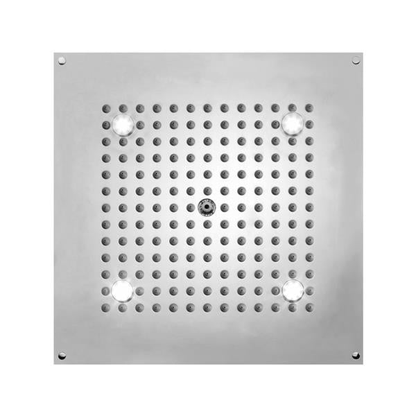 Jaclo - 12 Inch x 12 Inch Chromatherapy QUADRATO Dream Light Rain Canopy