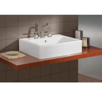 Cheviot - Nuovella 19.75 Inch Vessel Sink Single Hole Drilling - White