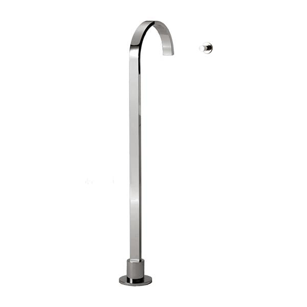 Lacava - Arch Floor-Standing Single-Hole Tub Filler Spout. Mixer Sold Separately.