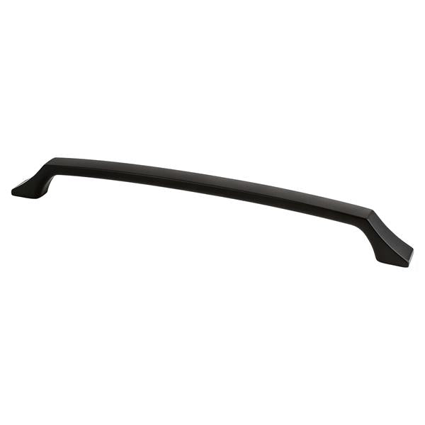 Berenson - Epoch Edge 12 inch CC Matte Black Appliance Pull