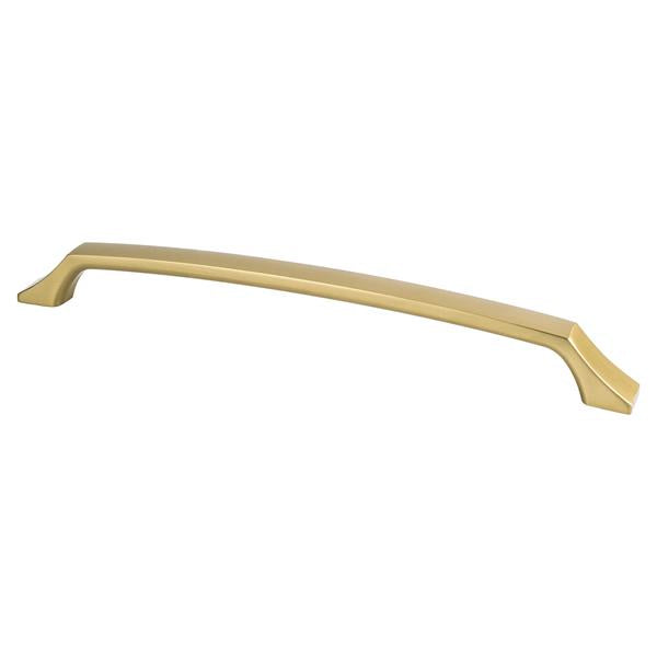 Berenson - Epoch Edge 12 inch CC Modern Brushed Gold Appliance Pull