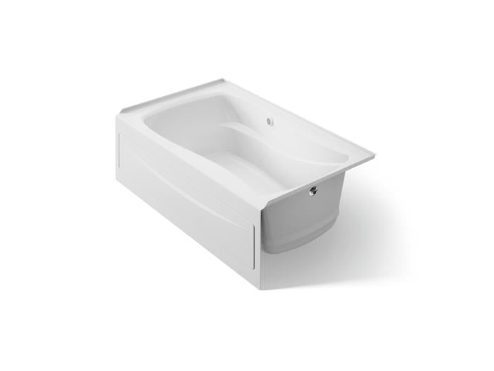 Kohler - Mariposa 60 X 36 Inch Alcove Heated Bubblemassage Air Bath With Bask Heated Surface And Integral Apron