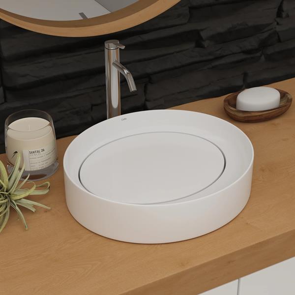 Cheviot - Caldera Vessel Sink - Gloss White
