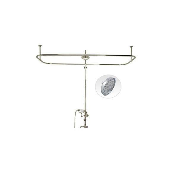 Maidstone - Clawfoot Tub End Mount Shower Conversion Kit - Rain Shower Head