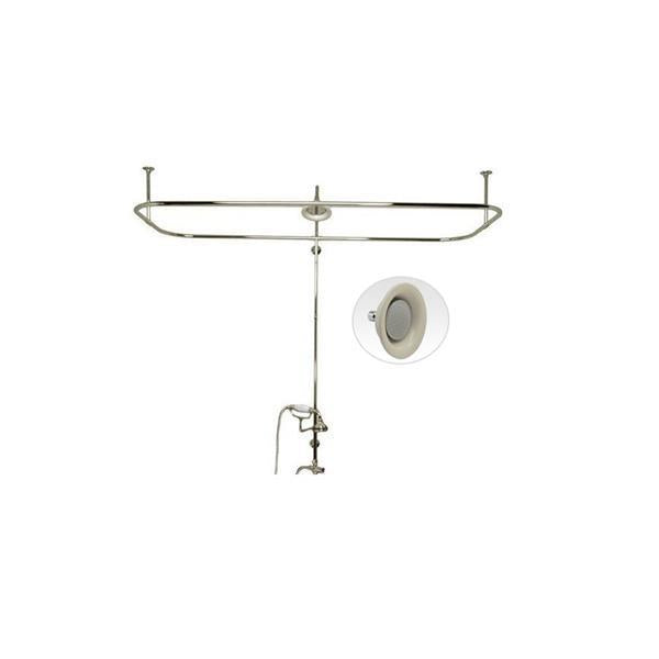 Maidstone - Clawfoot Tub Side Mount Shower Conversion Kit - Sunflower Shower Head