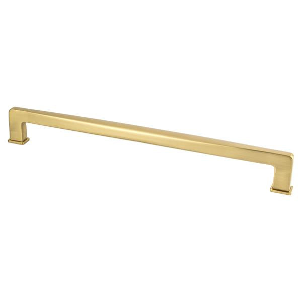 Berenson - Subtle Surge 12 inch CC Modern Brushed Gold Appliance Pull
