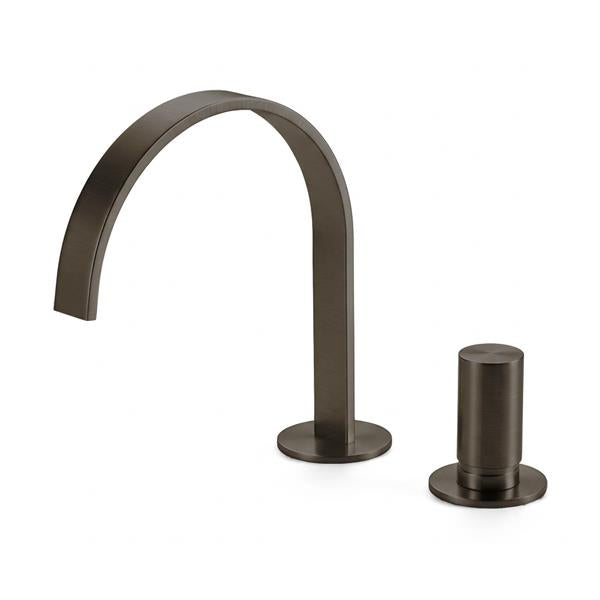 Lacava - Arch Deck-Mount Two-Hole Faucet With An Arch Spout, Knob Handle, Drain Not Included