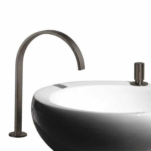 Lacava - Arch Deck-Mount Two-Hole Faucet With An Arch Spout, Knob Handle, Drain Not Included