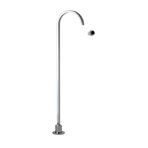 Lacava - Arch Floor-Standing Spout And Wall-Mount Mixer With Knob Handle. Includes Rough-In And Trim